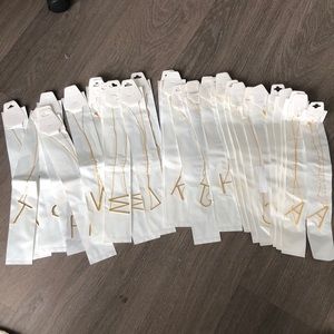 18K GOLD PLATED LARGE ALPHABET NECKLACE 16”